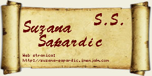 Suzana Sapardić vizit kartica